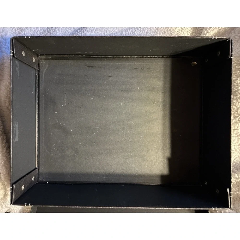 Hard Rock Extra Large Black Heavy Snap Stitched Gift Box w Lid 16